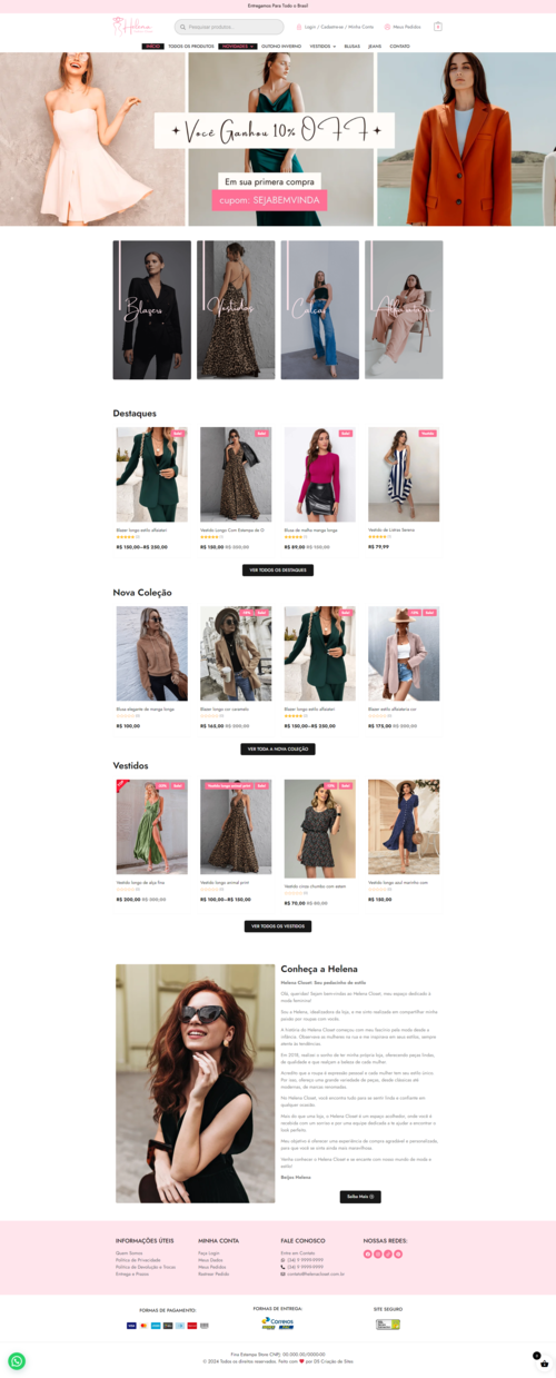 imagem loja virtual de roupas