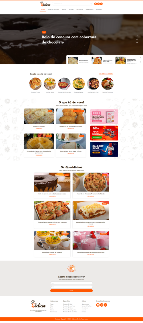 imagem site de comida