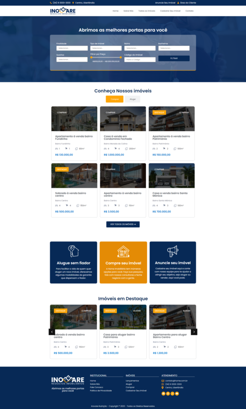 imagem site de imóveis