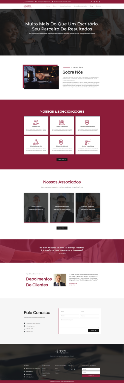 imagem site de advogados